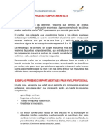 Pruebas Comportamentales Concursos Publicos