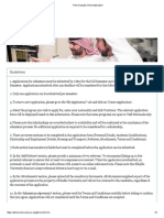 Post Graduate Online Application PDF
