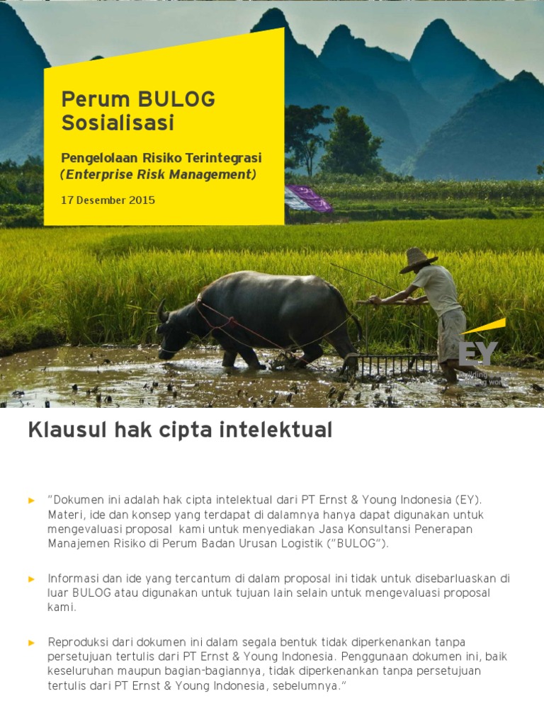 Sosialisasi Manajemen Risiko BULOG | PDF | Bisnis