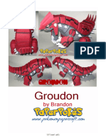 Groudon A4 Lined