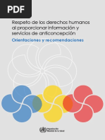 Respeto de Los Derechos Humanos OMS
