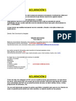 Claraciones Sobre Armonizacion