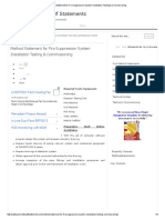 Fire Hydrant Installation Method Statement | PDF | Pipe (Fluid ...