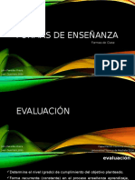 8.3 Formas de Enseñanza