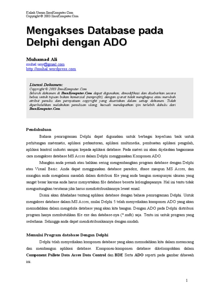 Tutorial Delphi PDF | PDF