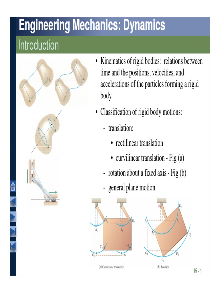 11-Kinematics of Rigid Bodies PDF | PDF | Rotation Around A Fixed Axis ...