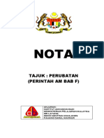 Perintah Am Bab F Perubatan PDF