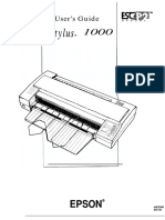 Epson Stylus 1000 Manual