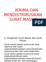 Menerima Dan Mendistribusikan Surat Masuk