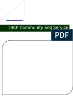 community  service ibcp guidelines