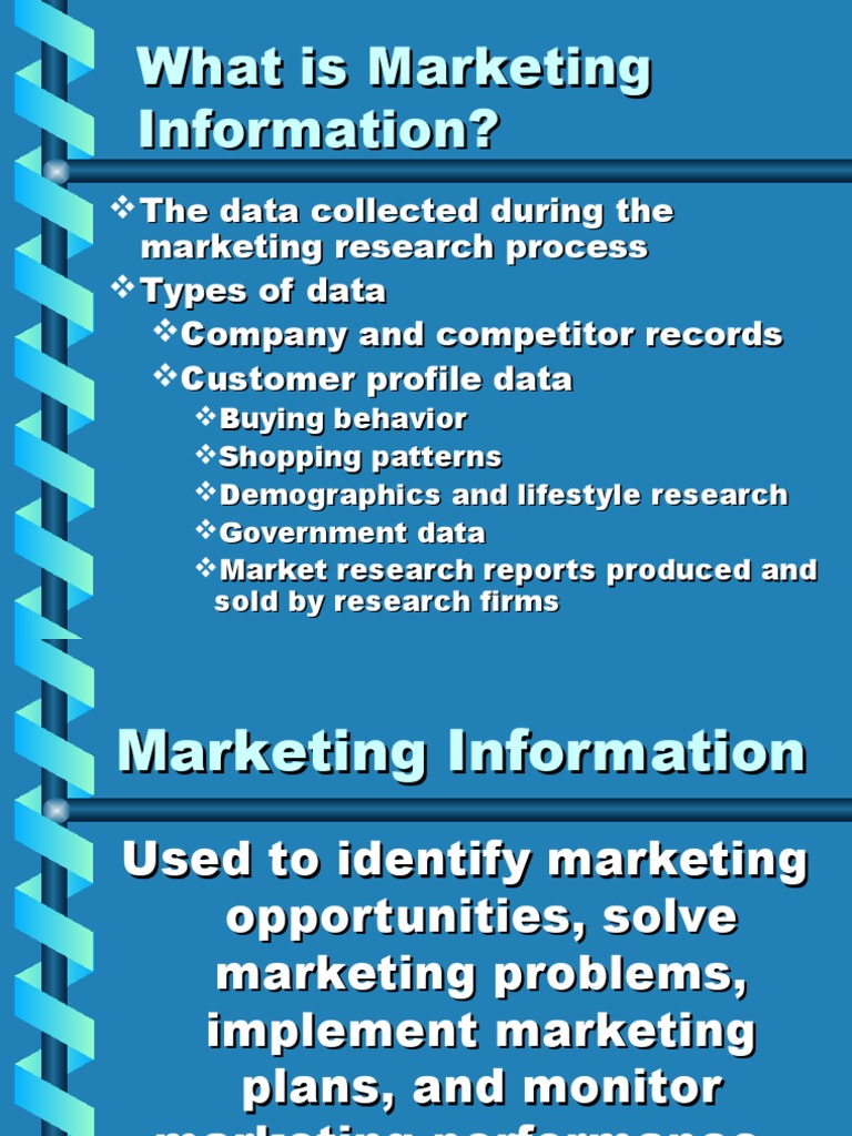 Understanding Marketing Information Basics | PDF | Marketing Research ...