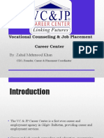 Vocational Counseling and Job Placement Career Center