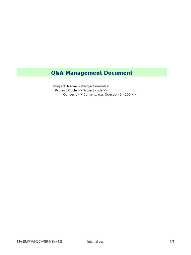 Template_QA list.xls Specification (Technical Standard) Computer