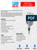 Chave de Fluxo Palheta de Inserção: Caraterísticas