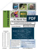 Environmental Science Syllabus 2016-17