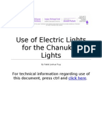 Use of Electric Lights For The Chanukah Lights