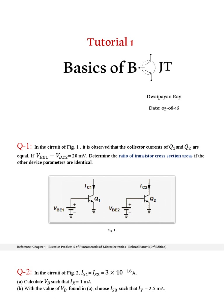 Transistor Current Source Calculations | PDF