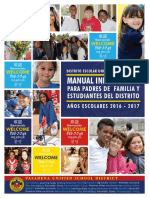 2016-2017 Manual Informativo para Padres de Familia y Estudiantes del Distrito