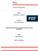 Trabajo de Intervencion dirigido a adolescentes