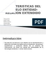 Caracteristicas Del Modelo Entidad Relacion Extendido