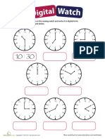 Telling Time Analog Clock PDF