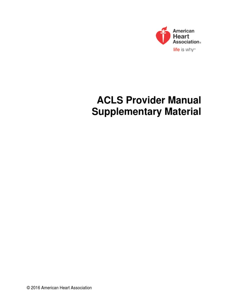 Acls provider manual pdf