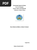 A Breve Historia Da Mulher No Mundo Ocidental