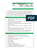 Plano de Aula - Metodologia Científica