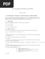 Data Wrangling With Python and Pandas