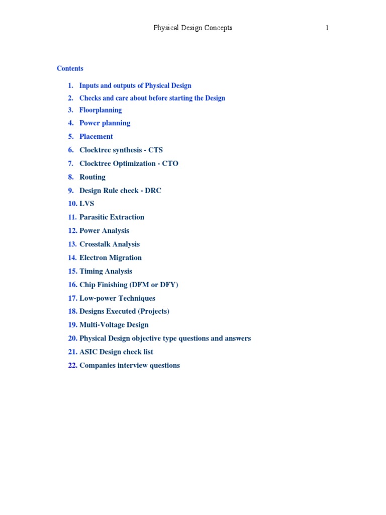 Physical Design Concepts Overview | PDF | Digital Technology | Design