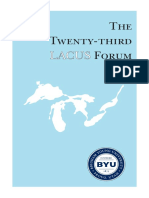 The Twenty-Third Forum 1996: Lacus