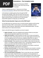 PMP Formulas and Calculations - The Complete Guide