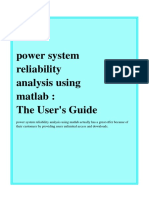 Power System Reliability Analysis Using Matlab PDF