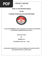 Download advertisement effectiveness of cold drinks- Abhimanyu sood by anon_660999051 SN321069170 doc pdf