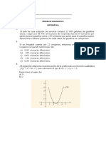 Prueba de Diagnostico 2 Bachillerato