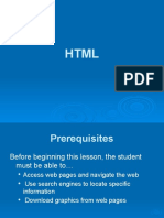 HTML Lesson 1