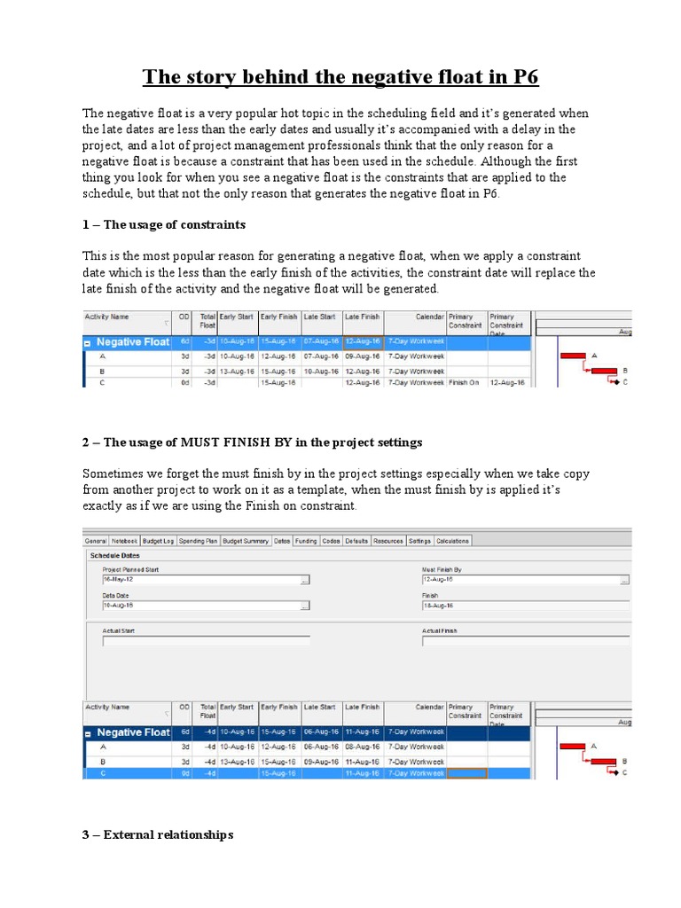 Negative Float PDF Computing Computing And Information Technology