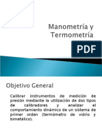 Objetivos Manometria y Termometria