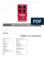 TC Electronic Hall of Fame Reverb Manual English