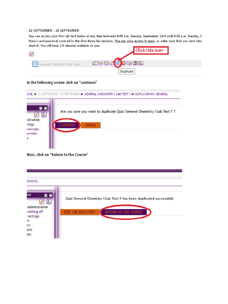 Edit Course Activity Instructions | PDF