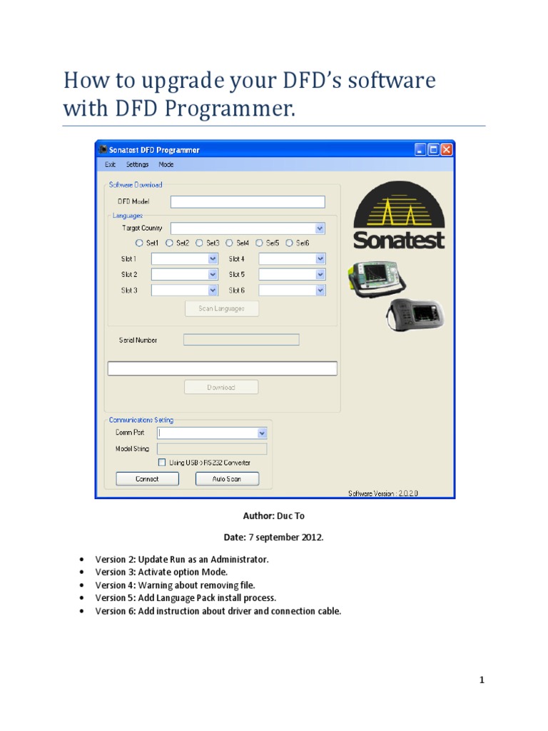Upgrade DFD Software Guide | PDF | Booting | Computer File