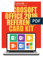 Microsoft Office 2016 Reference Card Kit