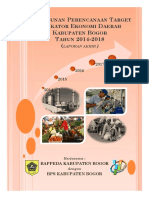 Perencanaan Target Indikator Ekonomi Daerah Kabupaten Bogor 2014-2018