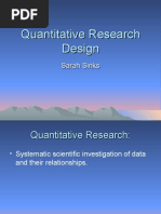 Quantitative Research Design