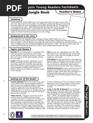 jungle book activities y 4 pdf baloo bagheera