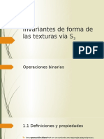 Invariantes de Forma de Las Texturas Vía S3