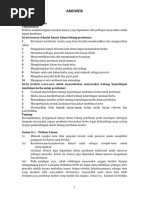 Rumusan Dan Petikan Umum Jawapan Pdf