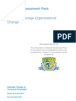 Lead and Manage Organisational Change - BSBINN601 - 1.00