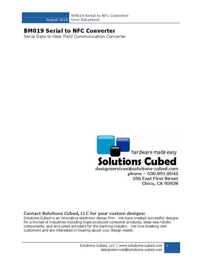 NFC Tag Protocol | PDF | Near Field Communication | Communications ...