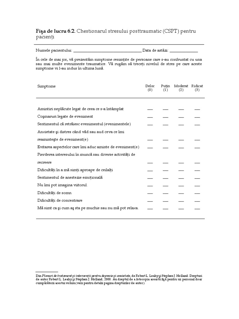 CSPT Chest Stress Post Traumatic PDF | PDF